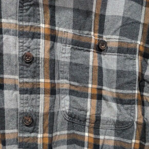 Duluth Mens Magna Ready Free Swingin Flannel Relaxed Fit LS Shirt Size XL Gray - Picture 6 of 13